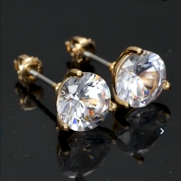 Vintage 1.25CT White Sapphire Martini Studs - Picture 6 of 6